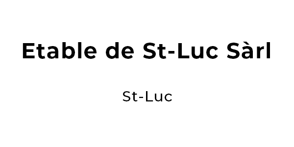 Etable de St-Luc Sàrl